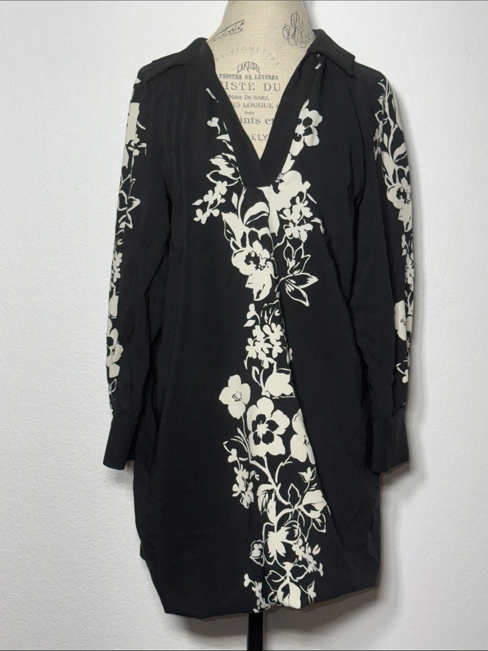Zara Black Dress with Subtle Texture